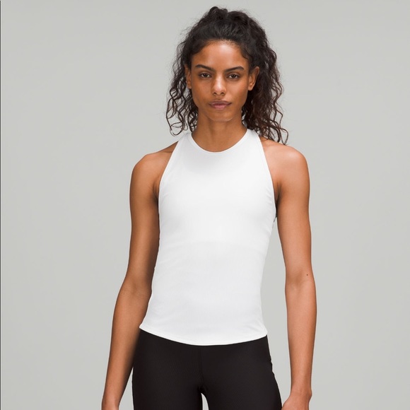 PALE blue lululemon ribbed razor back tank - Picture 3 of 3